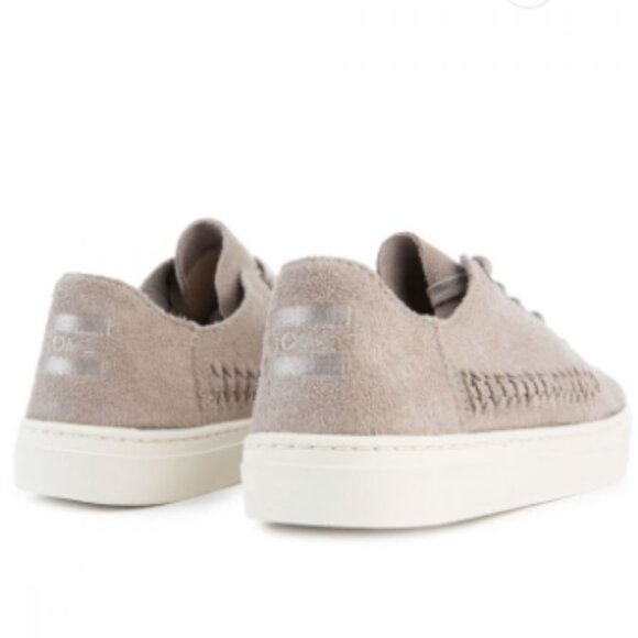 TOMS Lenox Suede Sneakers Desert Taupe SZ 10 EUC - Picture 3 of 16